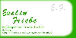 evelin friebe business card